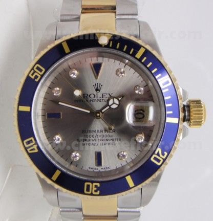 Two Tone Gray Face Submariner Rolex Grade 1 Watch - ETA2836